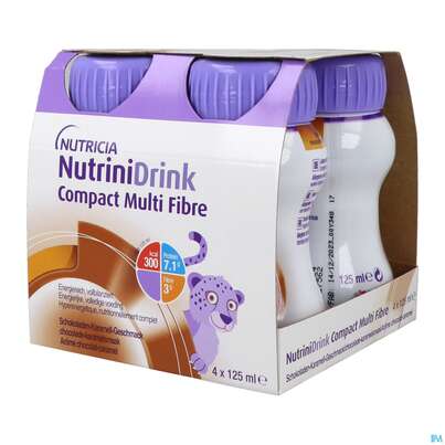 Nutrini/drink Flasche Comp Multifibre 125ml Schoko-karamell 4st, A-Nr.: 5857662 - 01