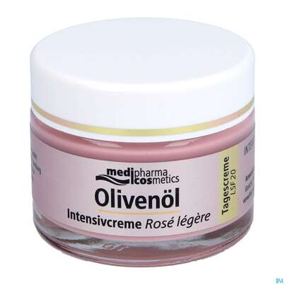 Sie sehen eine Packung Oliven Oel/intensivcreme Rose Legere Lsf20 50ml, Produktbild: 08 Oliven Oel/intensivcreme Rose Legere Lsf20 50ml, A-Nr.: 5072346 - 08