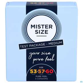 Praeservative Kondome Mister/size Probierpack 53-57-60 3st, A-Nr.: 5594234 - 01