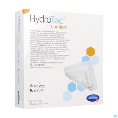 Schaumverband Hydrotac Comfort 8x 8cm 10st, A-Nr.: 4034504 - 02