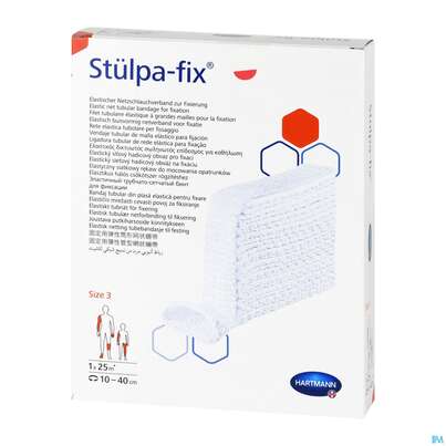 Sie sehen eine Packung Schlauchverband Stuelpa/fix Netz Gr 3 Hand/arm/kinderkopf 25m, Produktbild: 05 Schlauchverband Stuelpa/fix Netz Gr 3 Hand/arm/kinderkopf 25m, A-Nr.: 1734589 - 05