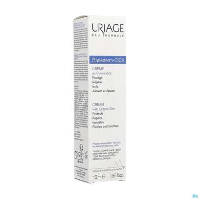 Uriage Bariederm-cica Creme +kupfer-zink 40ml, A-Nr.: 5617768 - 02