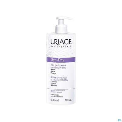 Uriage Gyn/phy Erfrischendes Gel Intimpflege Seifenfrei 500ml, A-Nr.: 5618302 - 02