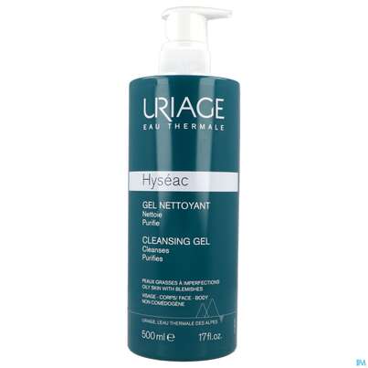 Uriage Hyseac Reinigendes Gel Seifenfrei 500ml, A-Nr.: 5618590 - 01