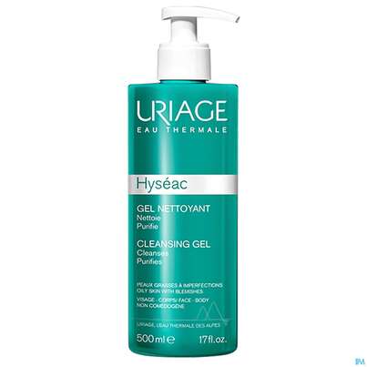 Uriage Hyseac Reinigendes Gel Seifenfrei 500ml, A-Nr.: 5618590 - 02