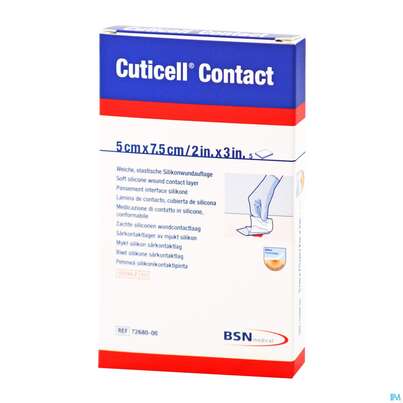 Wundauflagen Cuticell/contact Distanzgitter Silikon 5x 7,5cm 5st, A-Nr.: 4254068 - 01