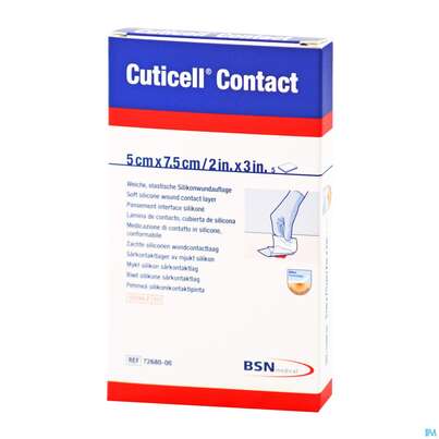 Wundauflagen Cuticell/contact Distanzgitter Silikon 5x 7,5cm 72680 5st, A-Nr.: 4254068 - 01