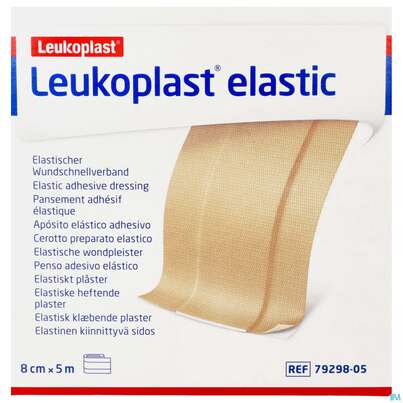 Wundpflaster Leukoplast/elastic Meterware 5mx 8cm 7929805 1st, A-Nr.: 4803799 - 02