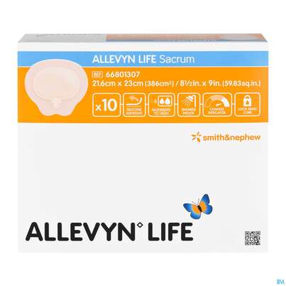 Wundverband Allevyn Life Schaumstoffverb.silikon Sacrum 21,6x 23,5cm 10st, A-Nr.: 4137121 - 04