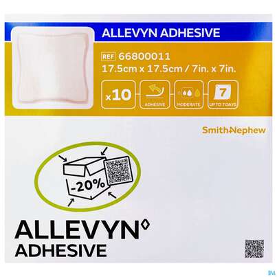 Wundverband Allevyn/polyurethan Adhesive 17,5x 17,5cm 10st, A-Nr.: 1811290 - 01