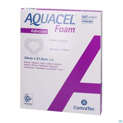 Wundverband Aquacel Foam Adhesive Sakral 24x21,5cm 42082 5st, A-Nr.: 4350151 - 02