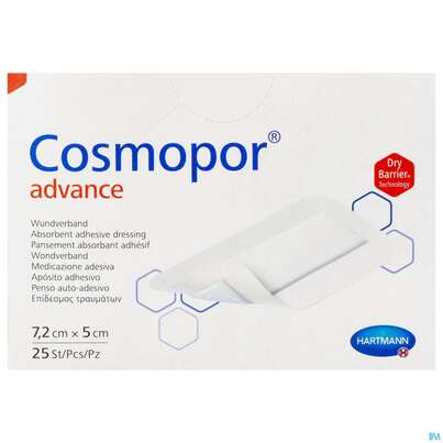 Wundverband Cosmopor/advance 7,2x 5cm 25st, A-Nr.: 3796755 - 02