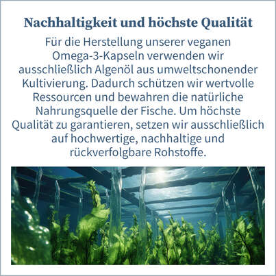 Sie sehen eine Packung NatuGena Omega-3 Vegane Kapseln, Produktbild: 07 NatuGena Omega-3 Vegane Kapseln, A-Nr.: 5847310 - 07