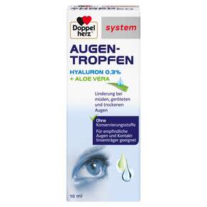 Doppelherz system AUGEN-TROPFEN HYALURON 0,3 % + ALOE VERA, A-Nr.: 5677687 - 01