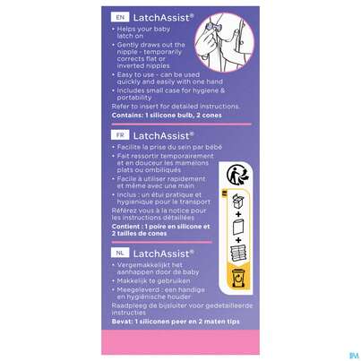 Lansinoh Latch Assist Stillhilfe Bei Hohl- O.schlupf Brustwarzen 1st, A-Nr.: 3304864 - 05