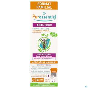 Anti-laeuse Puressentiel Behandlungslotion +kamm 200ml, A-Nr.: 5716683 - 01