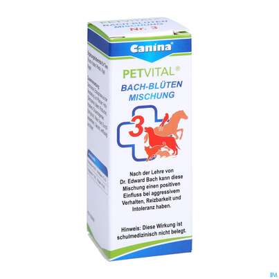 Veterinaerprodukte Petvital Bachbluetenmischung Nr 3 Aggression 10g, A-Nr.: 3202951 - 03