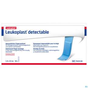 Wundpflaster Leukoplast Detectable Steril Blau 12x1,9cm 50st, A-Nr.: 5422125 - 01