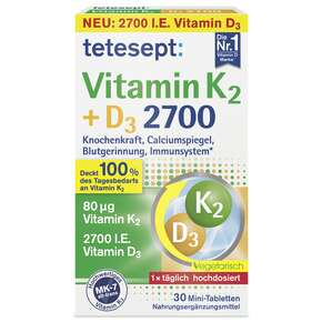 Tetesept Vitamin K2 + D3 2700, A-Nr.: 5934925 - 01