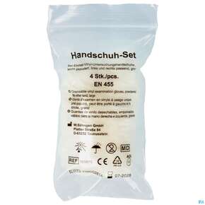 Erste Hilfe Handschuh-set Verbandskoffer Vinyl Gross 1010073 4st, A-Nr.: 2956984 - 01