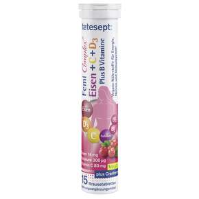 Tetesept Femi Complex Eisen Plus B+C+D Brausetabletten, A-Nr.: 5466826 - 01