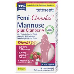 Tetesept Femi Mannose + Cranberry 8 Btl, A-Nr.: 5830597 - 01
