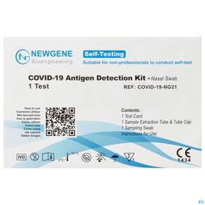 Diagnostika U.zubehoer Covid-19/antigen New Gene Laien/hometest Bfarm:at1210/21 1st, A-Nr.: 5645167 - 01
