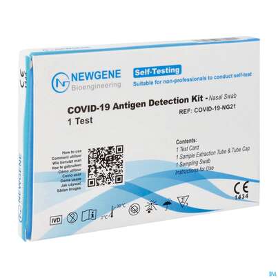 Diagnostika U.zubehoer Covid-19/antigen New Gene Laien/hometest Bfarm:at1210/21 1st, A-Nr.: 5645167 - 02