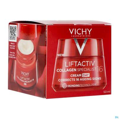 Sie sehen eine Packung Vichy Liftactiv Collagen/specialist Alle Hauttypen 50ml, Produktbild: 07 Vichy Liftactiv Collagen/specialist Alle Hauttypen 50ml, A-Nr.: 4870407 - 07