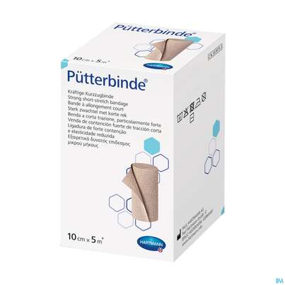 Elastische Binden Puetterbinde Hautf 5mx 10cm 1st, A-Nr.: 1457569 - 01