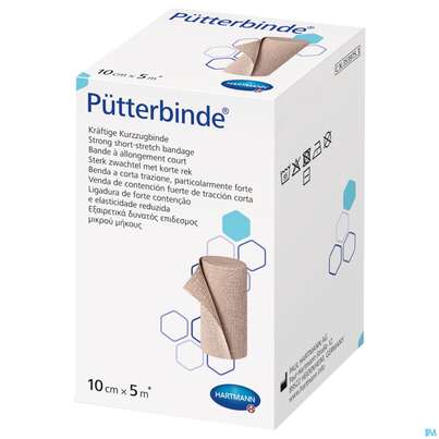 Elastische Binden Puetterbinde Hautf 5mx 10cm 1st, A-Nr.: 1457569 - 02