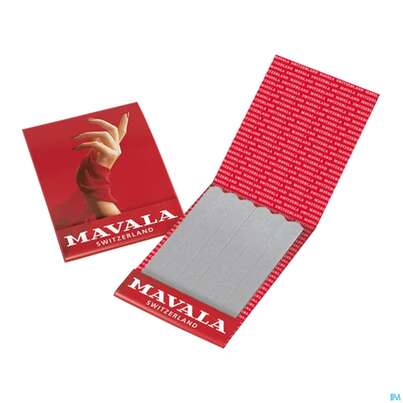 Sie sehen eine Packung Feile Mavala Sandblatt Mini 6er 706.0 1st, Produktbild: 01 Feile Mavala Sandblatt Mini 6er 706.0 1st, A-Nr.: 3650431 - 01