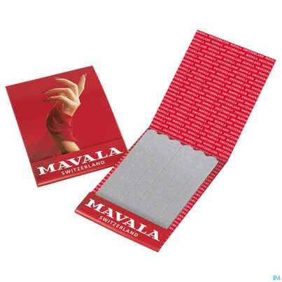 Sie sehen eine Packung Feile Mavala Sandblatt Mini 6er 706.0 1st, Produktbild: 02 Feile Mavala Sandblatt Mini 6er 706.0 1st, A-Nr.: 3650431 - 02