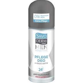 Savoderm med MEN SENSITIVE Pflege Deo Roll-on 3-Fach Aktiv 50ml, A-Nr.: 4345569 - 01
