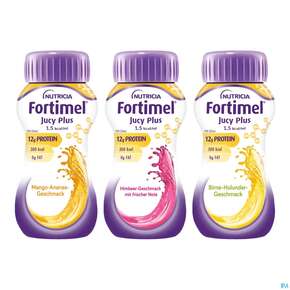 Fortimel/jucy Plus Fluessig 200ml Sortiert 24st, A-Nr.: 5808586 - 01