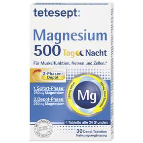 tetesept Magnesium 500 Tag Nacht Tabletten 30 Stk, A-Nr.: 5074902 - 01