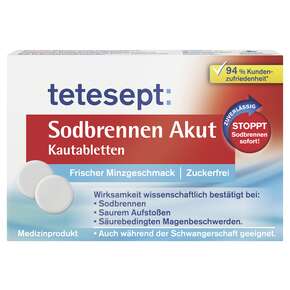 tetesept Sodbrennen Akut Kautabletten 20 St, A-Nr.: 4358129 - 01