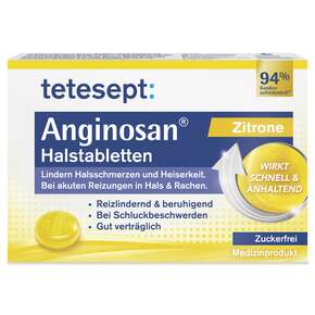 tetesept Anginosan Zitrone Lutschabletten zuckerfrei 20 Stk., A-Nr.: 5388664 - 01