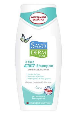 Savoderm med 3-fach Aktiv-Shampoo 250ml, A-Nr.: 5406273 - 01