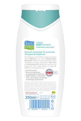 Savoderm med 3-fach Aktiv-Shampoo 250ml, A-Nr.: 5406273 - 02