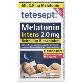 Tetesept Melatonin INTENS 2,0MG 30Stk, A-Nr.: 5899229 - 01