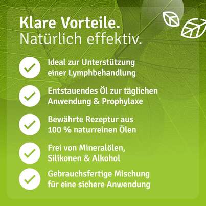 Sie sehen eine Packung LymphAktiv Massage Öl, Produktbild: 08 LymphAktiv Massage Öl, A-Nr.: 5731665 - 08