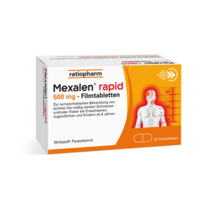 Mexalen® rapid 500 mg Filmtabletten, A-Nr.: 6052601 - 01