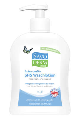 Savoderm med Extra Sanfte pH5 Waschlotion mit Pumpe 250ml, A-Nr.: 4144291 - 01