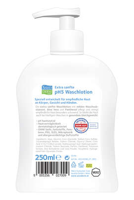 Savoderm med Extra Sanfte pH5 Waschlotion mit Pumpe 250ml, A-Nr.: 4144291 - 02