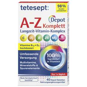 TETESEPT Vitamin A-Z Depot FTA 40ST, A-Nr.: 5431934 - 01