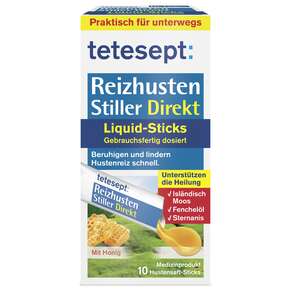tetesept Reizhusten Stiller Direkt Liquid Sticks 10 Stk, A-Nr.: 5406422 - 01