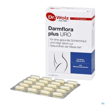 Darmflora Plus Dr.wolz Uro Kapseln Nr 60520 40st, A-Nr.: 5186707 - 06
