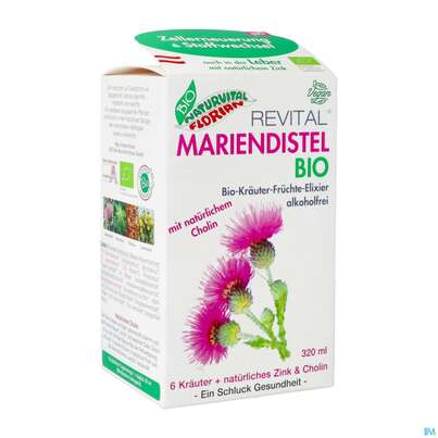 Sie sehen eine Packung Mariendistel Elixier/bio Revital Kraeuter 320ml, Produktbild: 02 Mariendistel Elixier/bio Revital Kraeuter 320ml, A-Nr.: 5680577 - 02