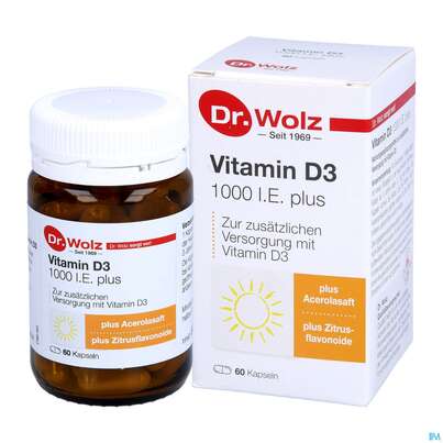 Vitamin D3 Kapseln 1000ie Plus -dr.wolz Nr 60 60st, A-Nr.: 3839335 - 06